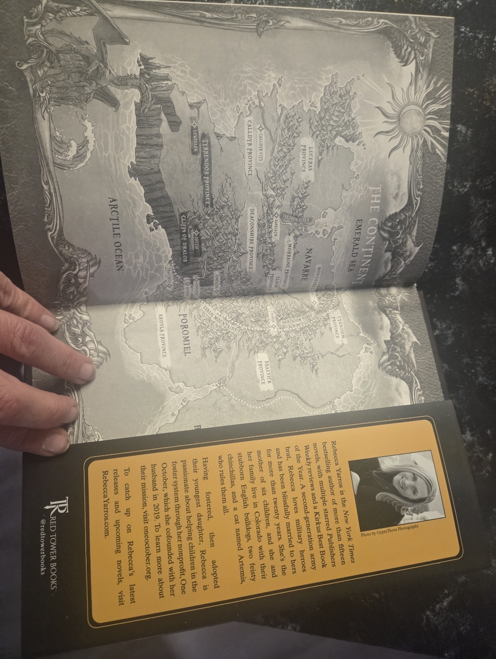 Fourth Wing by Rebecca Yarros - Gold Ombre Hardcover - Picture 6 of 8